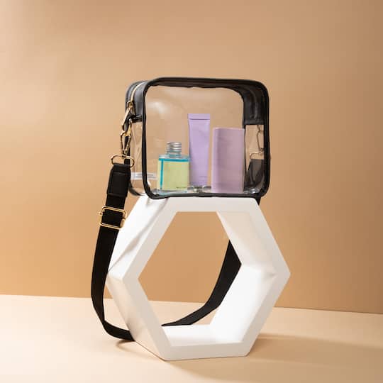 7" x 6" Clear Vinyl Cross Body Bag by Make Market